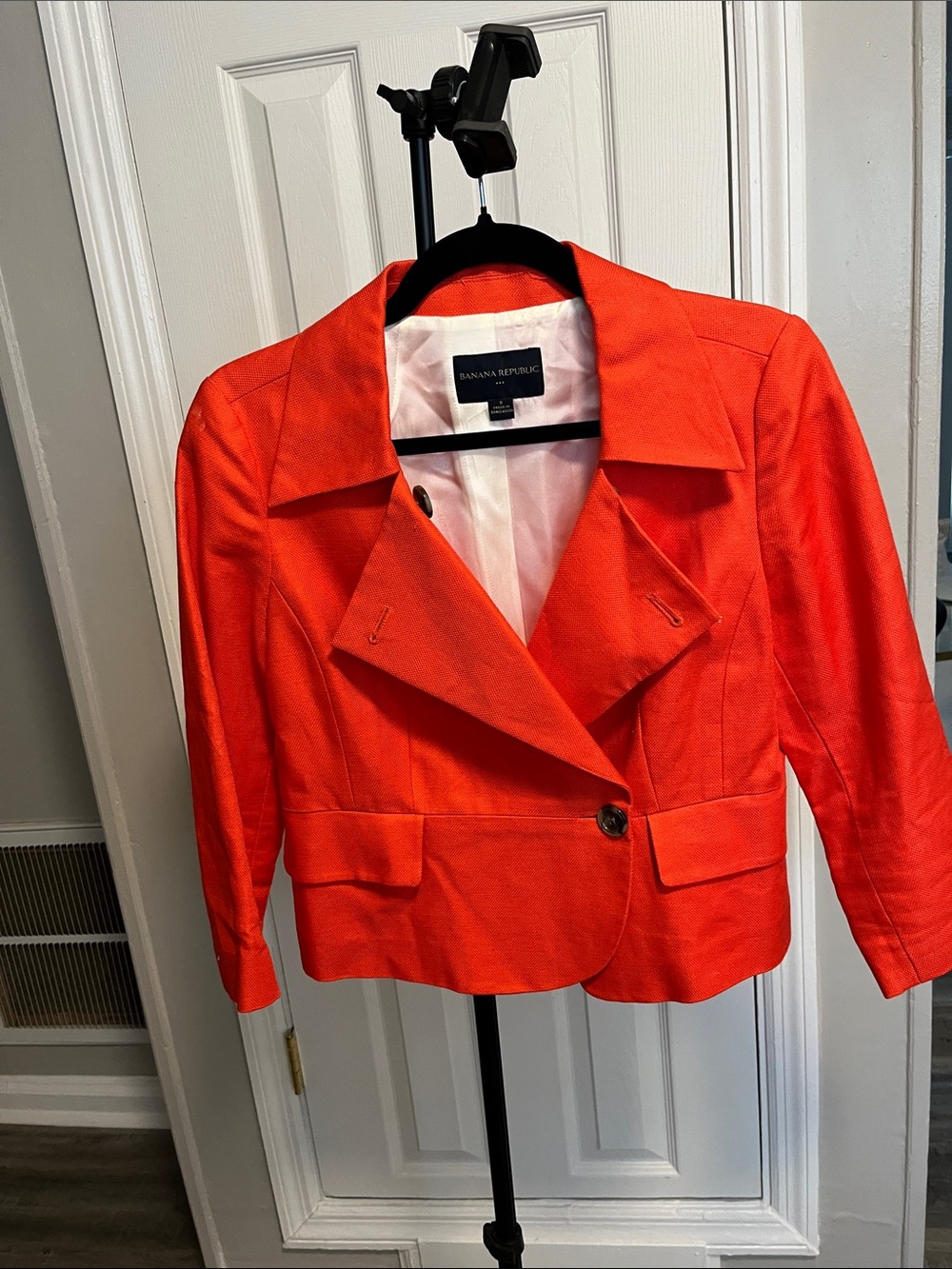 Banana Republic linen Orange Blazer